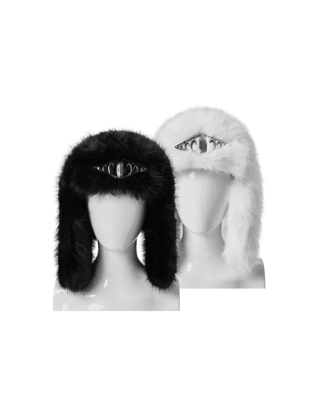 KARMANISTIC Metal Logo Fur Earflap Beanie | Face 3 Face