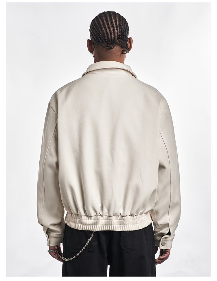 F3F Select Letter Printed Zip Short Jacket | Face 3 Face