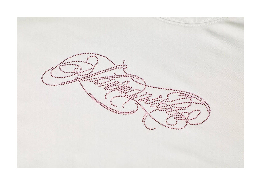 KARMANISTIC Rhinestone Logo Slim Fit Stretch Tee | Face 3 Face