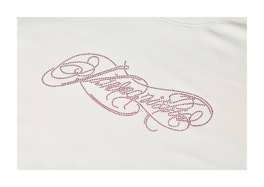KARMANISTIC Rhinestone Logo Slim Fit Stretch Tee | Face 3 Face