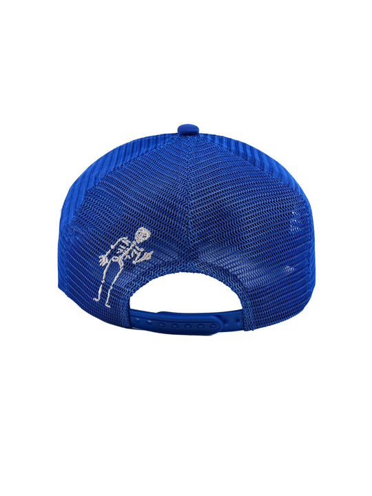 LIBERAFIT Crossbones Leather Patch Trucker Cap | Face 3 Face