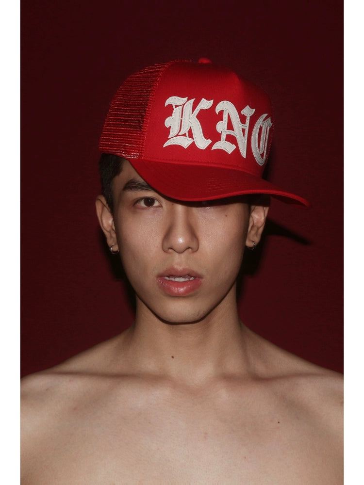 KARMANISTIC Embroidered Letters Trucker Hat | Face 3 Face