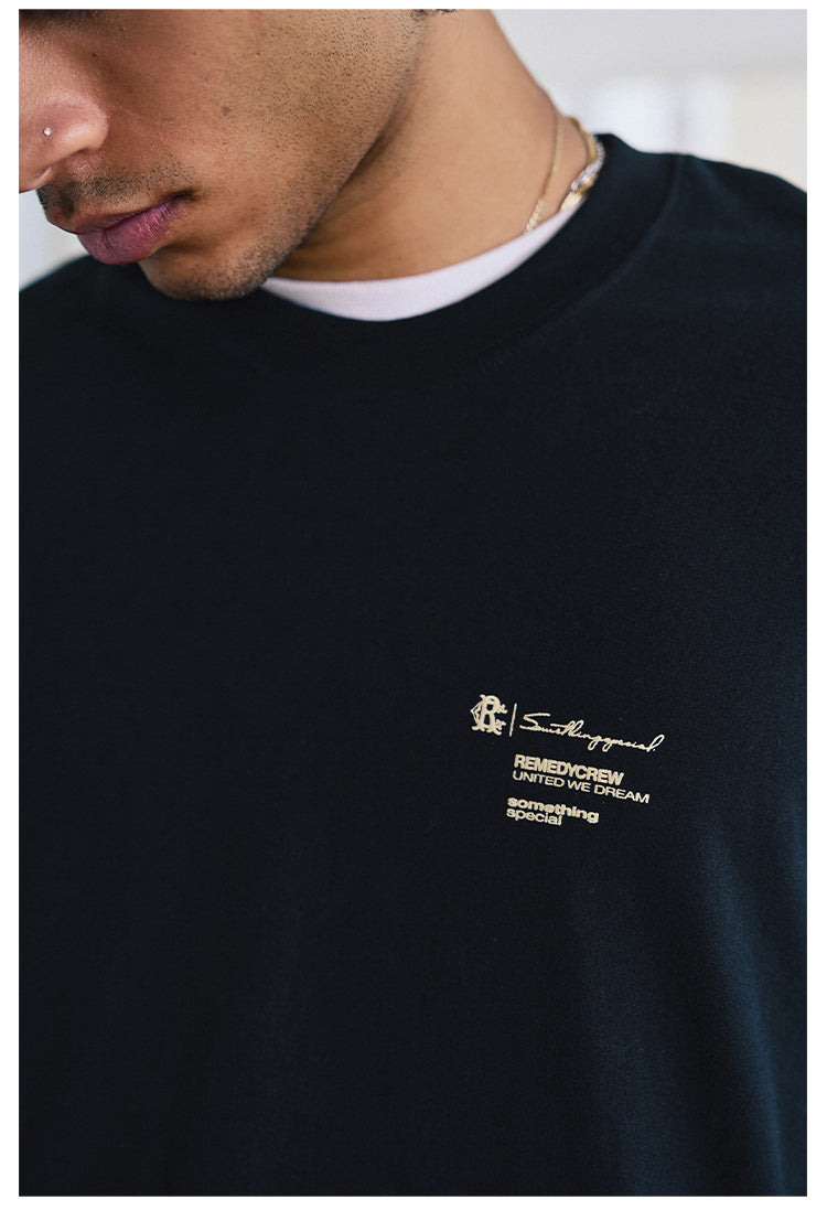 Remedy Script Print Long Sleeve Tee | Face 3 Face