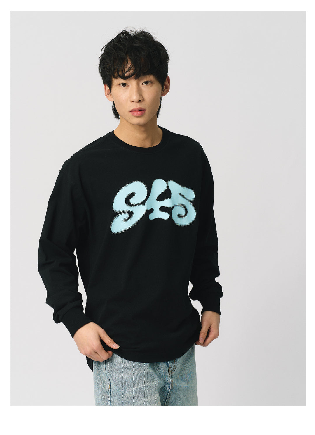 S45 Dot Logo Printed Long-Sleeve Tee | Face 3 Face