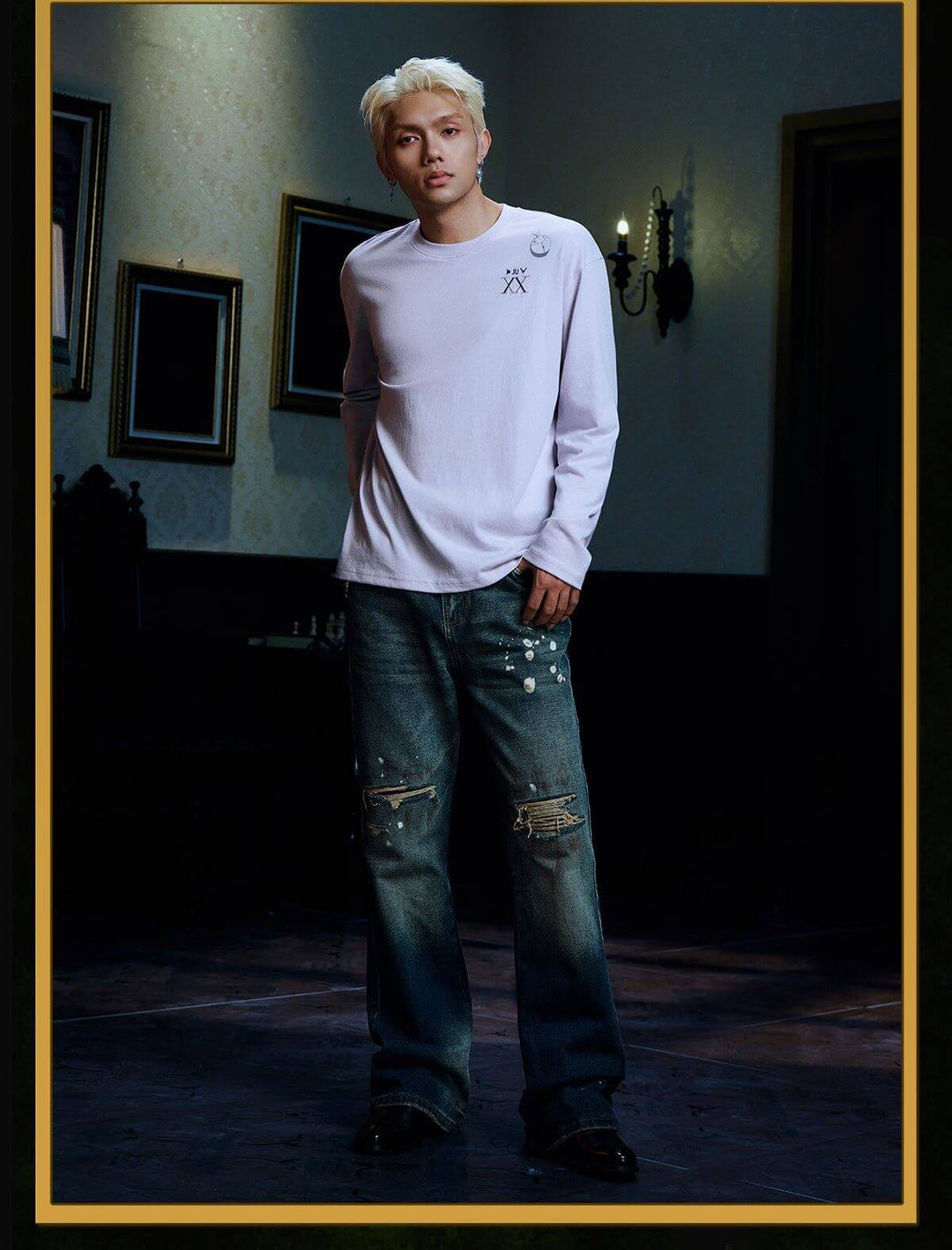 MEDM × HUNTER×HUNTER Character Monologue Print Long Sleeve Tee | Face 3 Face