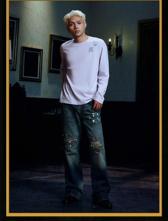 MEDM × HUNTER×HUNTER Character Monologue Print Long Sleeve Tee | Face 3 Face