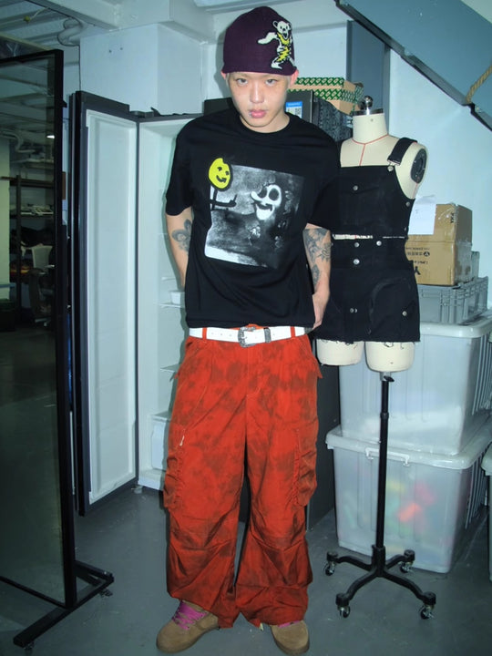 EVILKNIGHT(EK) Illustration Print Tee | Face 3 Face