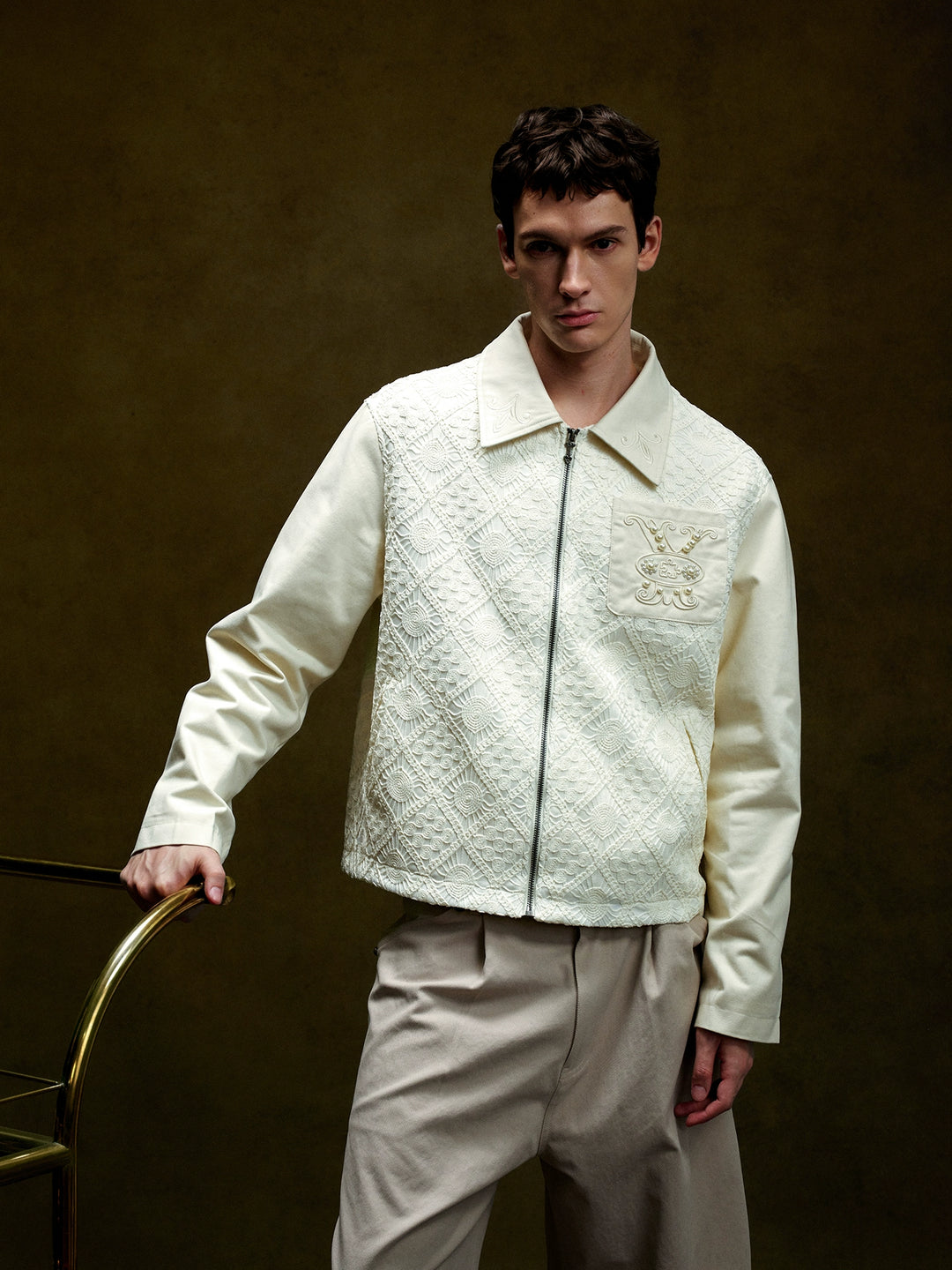 YADcrew Lace Knit Jacket | Face 3 Face