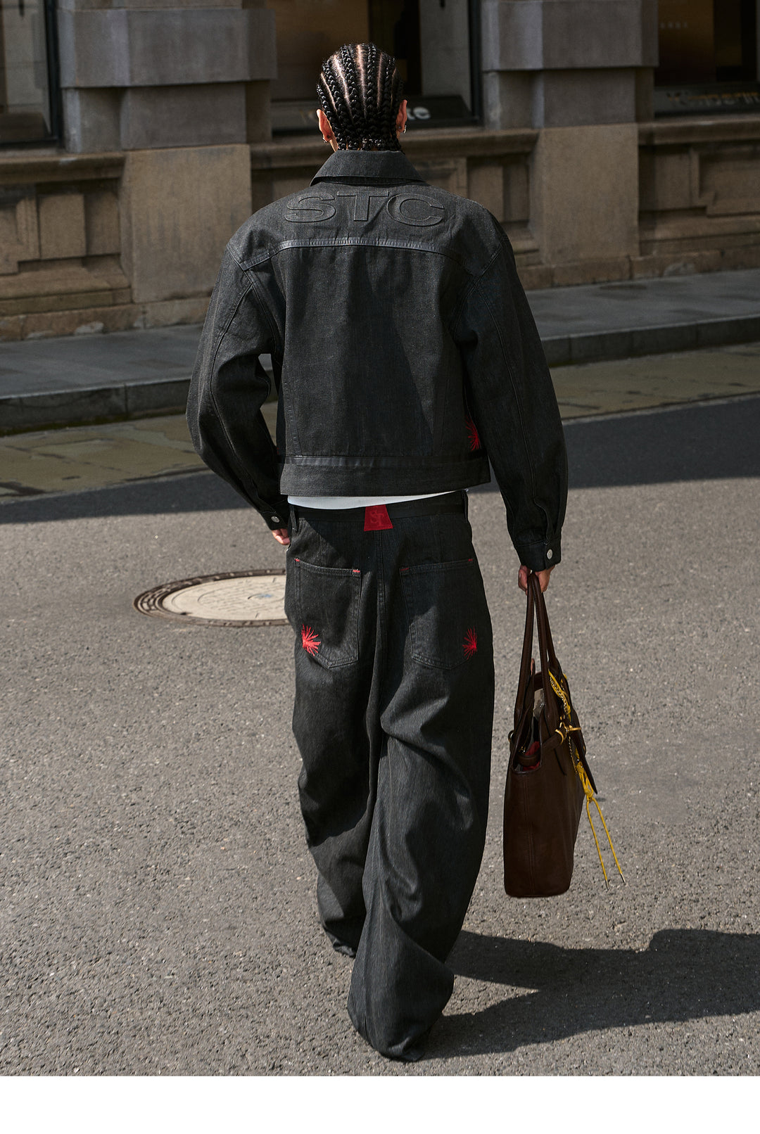 STEEPC Embossed Logo Denim Jacket | Face 3 Face