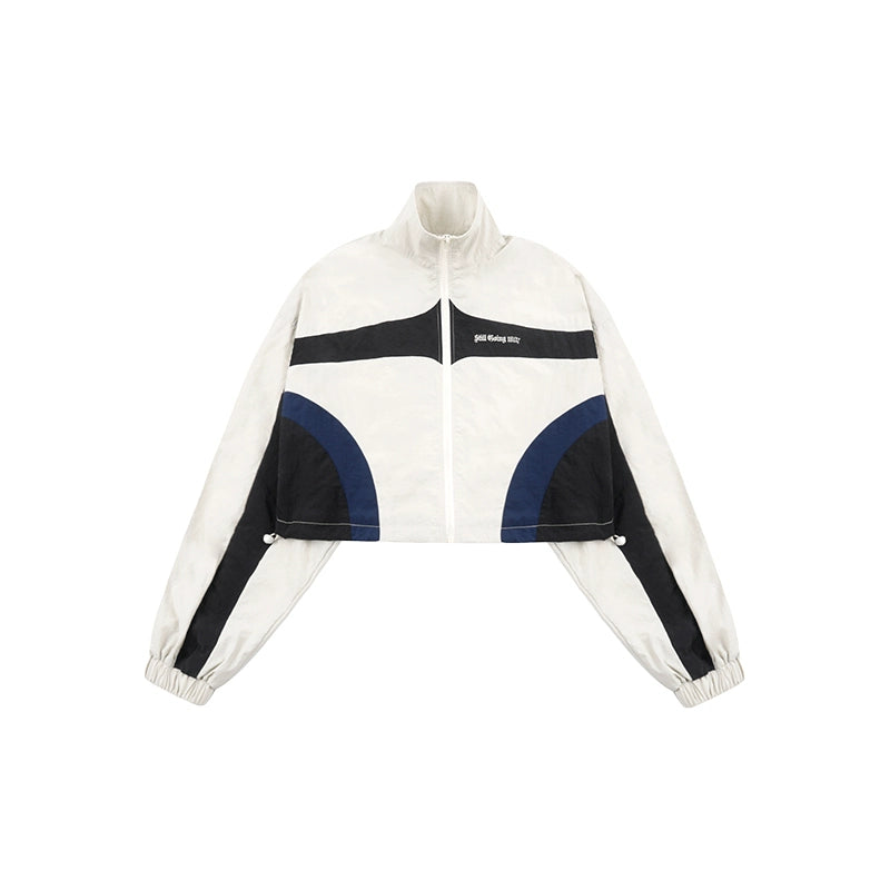 1807 Colorblock Cropped Track Jacket | Face 3 Face