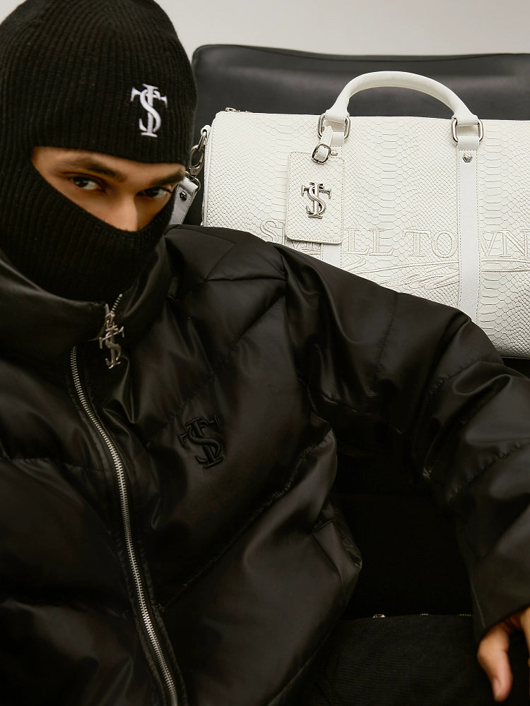 Small Town Kid Snake Pattern Leather Weekender Bag | Face 3 Face