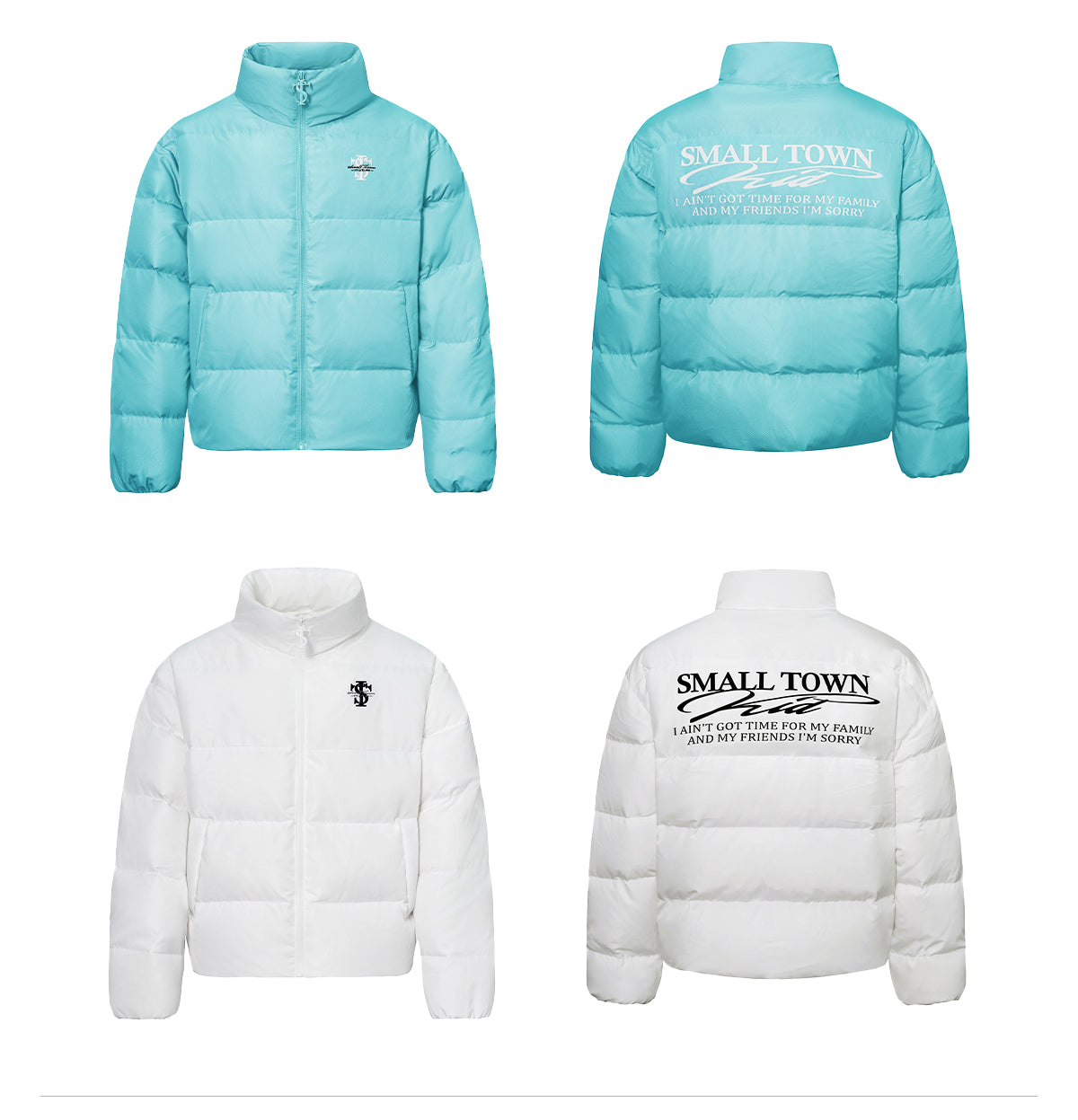 Small Town Kid Honeycomb Woven Fabrics Down Jacket | Face 3 Face