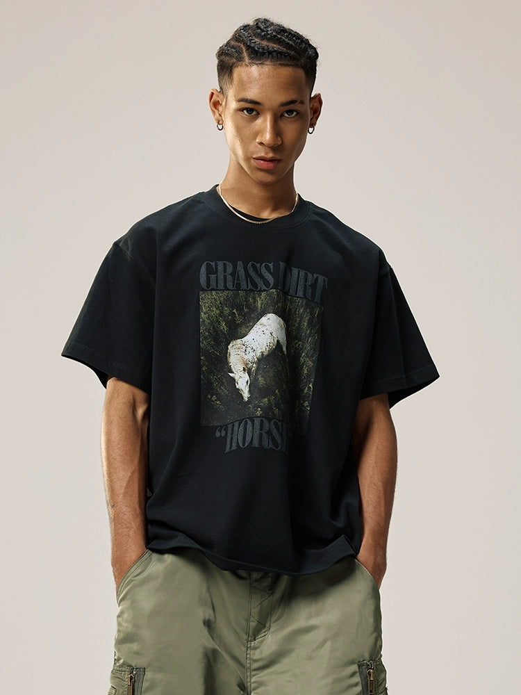 Remedy GRASS DIRT HORSE Print Tee | Face 3 Face