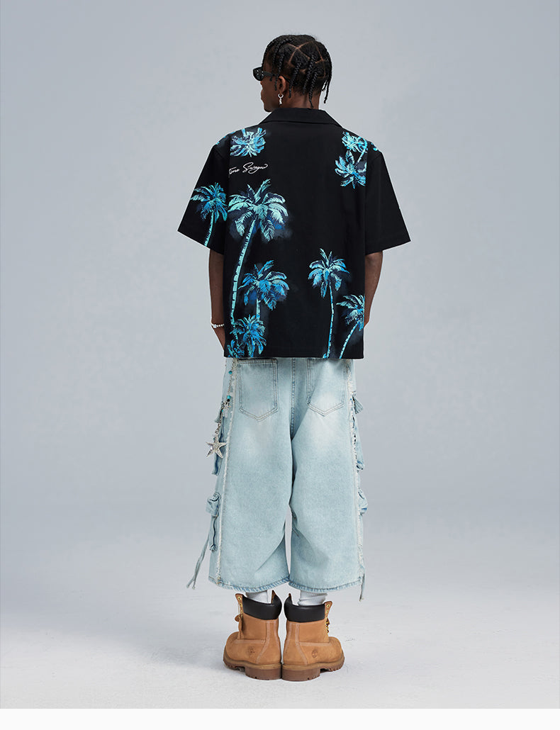 MEDM Palm Tree Hawaiian Shirt | Face 3 Face