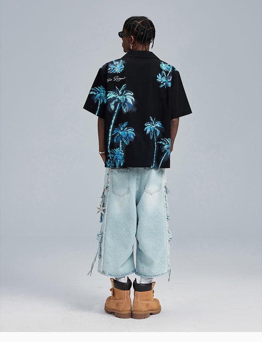 MEDM Palm Tree Hawaiian Shirt | Face 3 Face