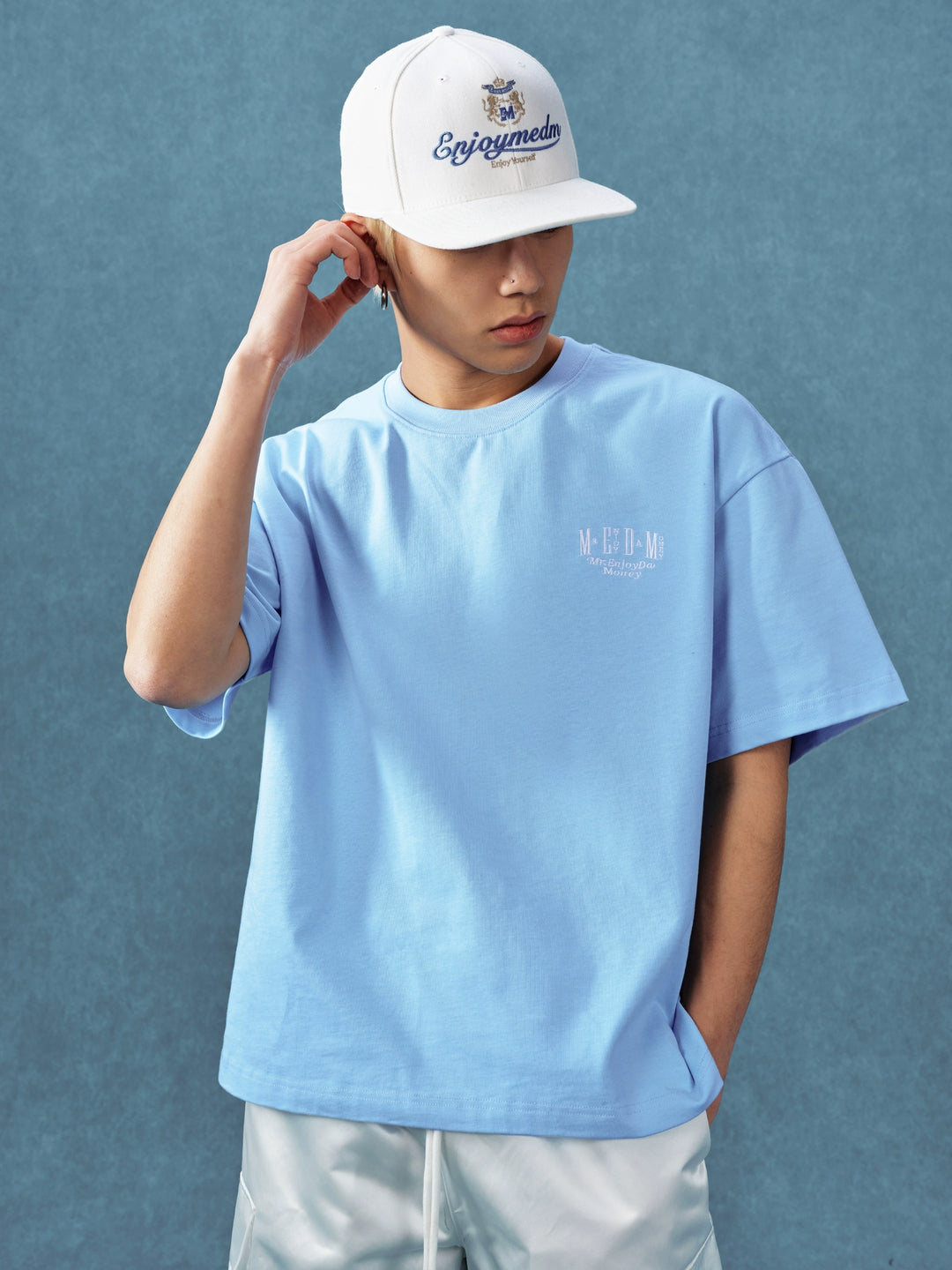 MEDM Mini Logo Embroidered Tee | Face 3 Face