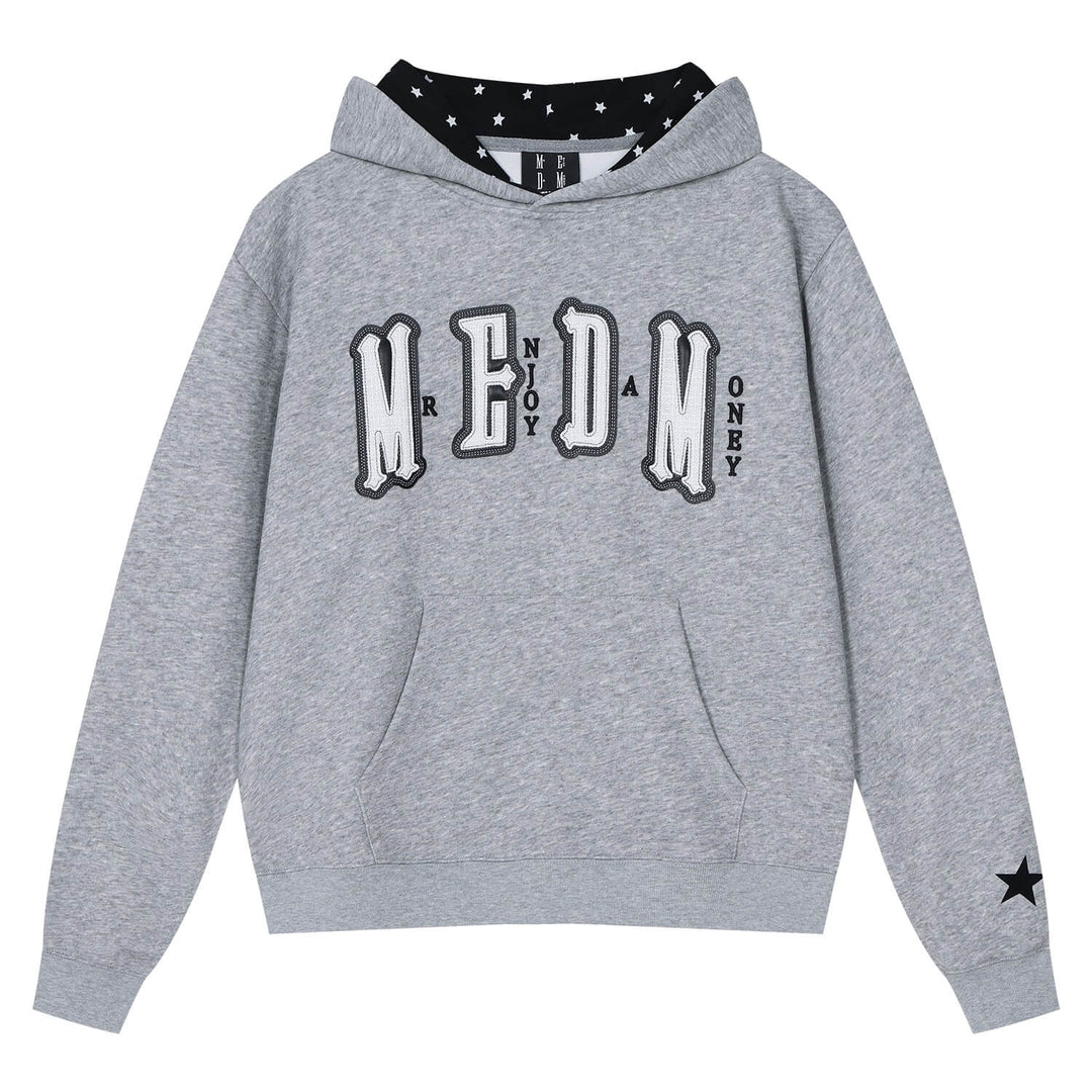 MEDM Star Hood Lining Logo Patch Hoodie | Face 3 Face