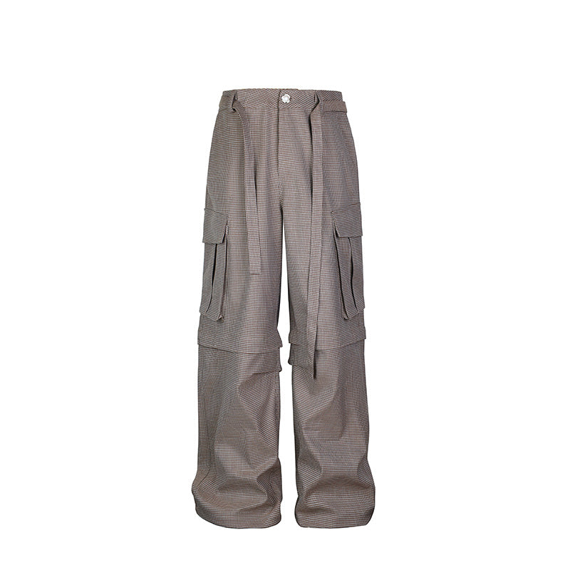 S45 Plaid Multi Pocket Convertible Work Pants | Face 3 Face