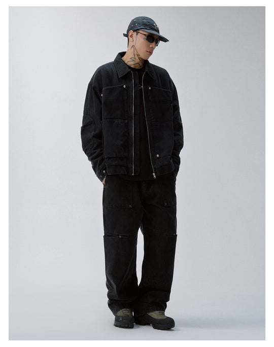 F2CE Multi Pocket Utility Washed Jeans | Face 3 Face