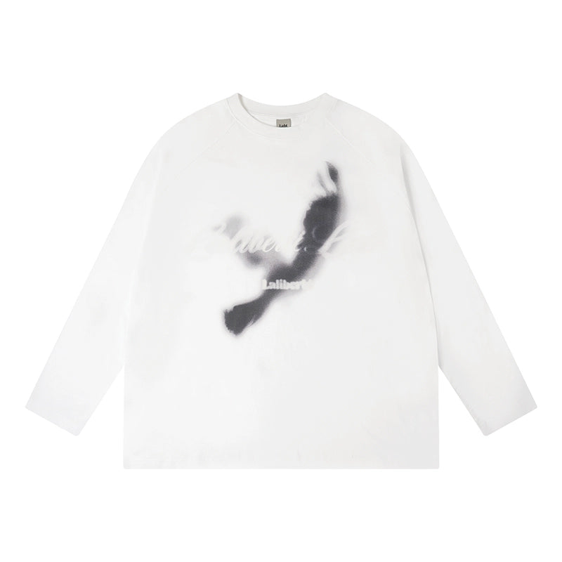 Labt Distressed Raglan Long Sleeve Tee | Face 3 Face