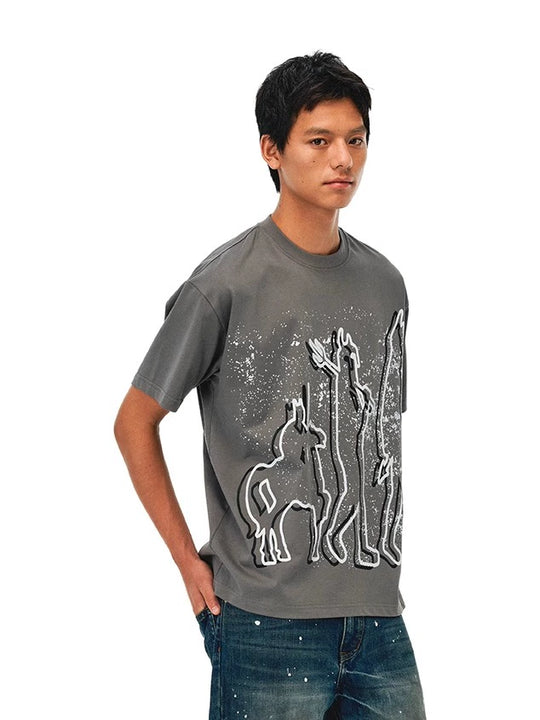 EVILKNIGHT(EK) Evolution Ink Dot Tee | Face 3 Face