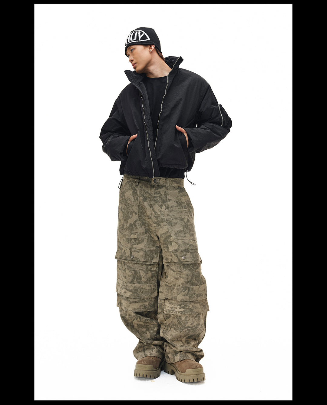 NOVACAM Multi Pocket Camouflage Utility Baggy Pants | Face 3 Face