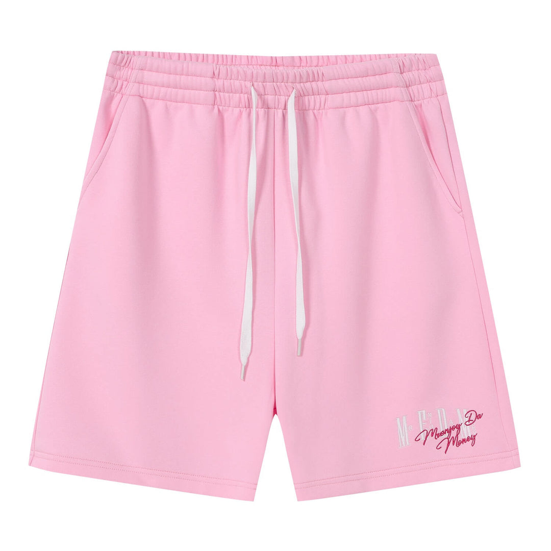 MEDM Colorful Logo Embroidered Sweat Shorts | Face 3 Face