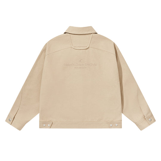 Harsh and Cruel Embroidered Logo Lapel Jacket