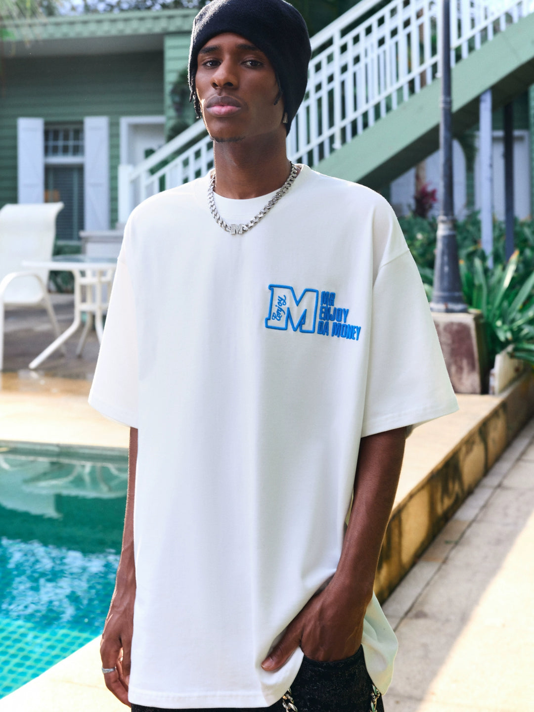 MEDM 3D M Logo Embroidered Tee | Face 3 Face