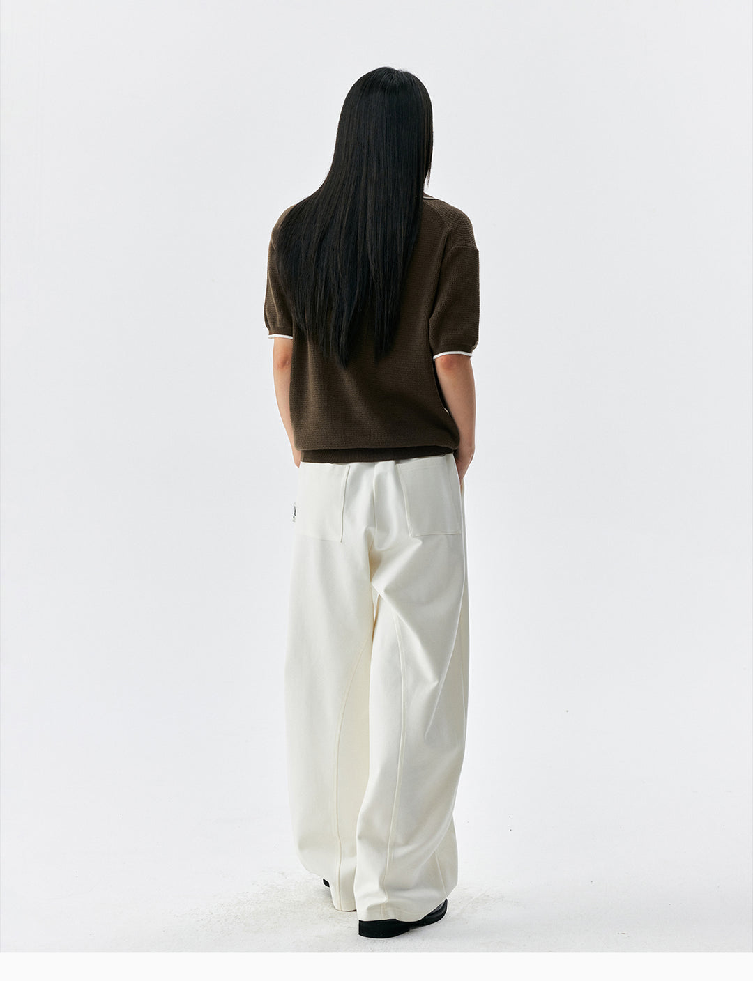 MEDM Rose Embroidered Waffle Knit Polo | Face 3 Face