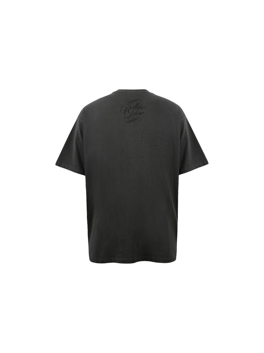 1807 Dice Flower Rhinestone Tee | Face 3 Face