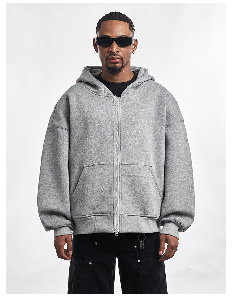 F3F Select Basic Oversize Zip Up Hoodie | Face 3 Face