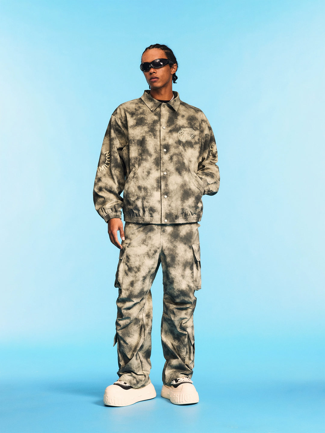 1807 JEFF HAMILTON Tie Dye Work Cargo Pants | Face 3 Face