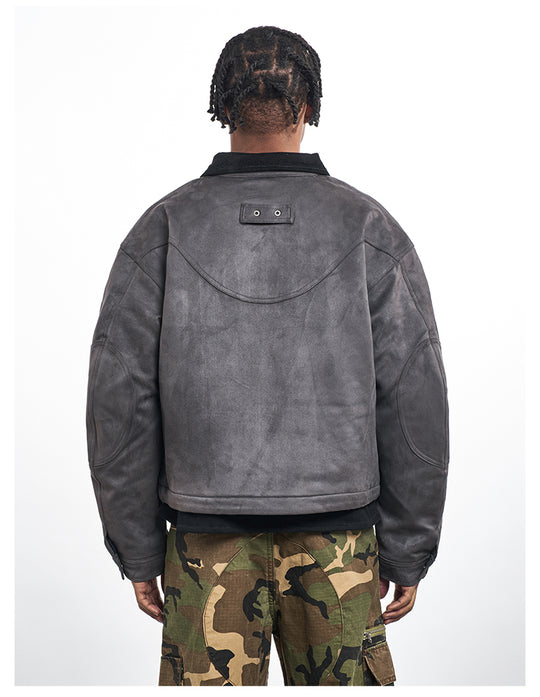 F3F Select Suede Short Work Jacket | Face 3 Face