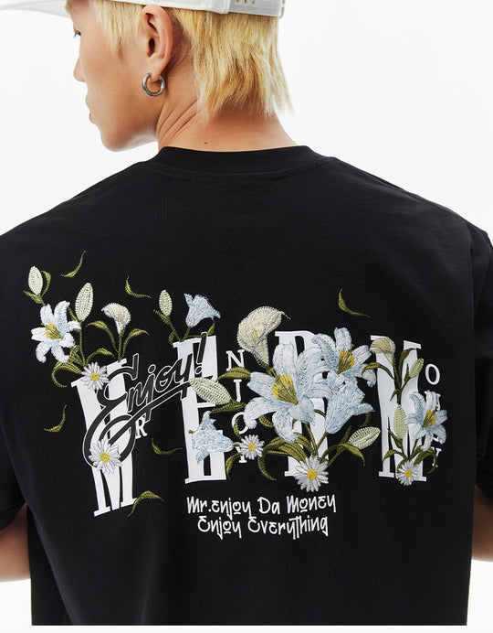 MEDM Orchid Rose Embroidered Tee | Face 3 Face