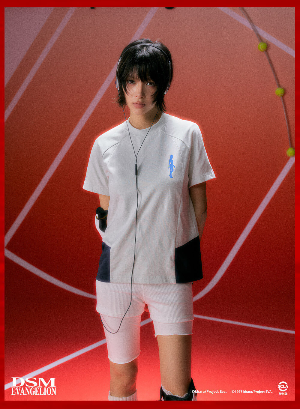 DSM x EVA Plugsuit Inspired Quick Dry Short Sleeve Tee
