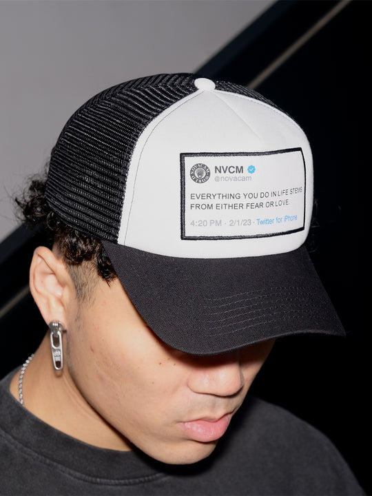 NOVACAM Message Patch Trucker Hat | Face 3 Face