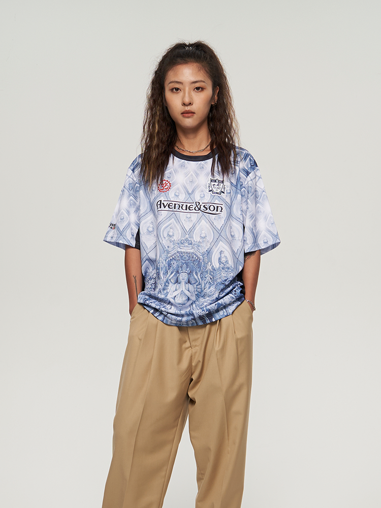 AVENUE & SON Thousand-Armed Avalokiteshvara Soccer Jersey | Face 3 Face
