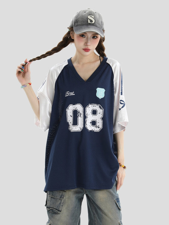 INSstudios Raglan Spliced V-neck Soccer Jersey | Face 3 Face