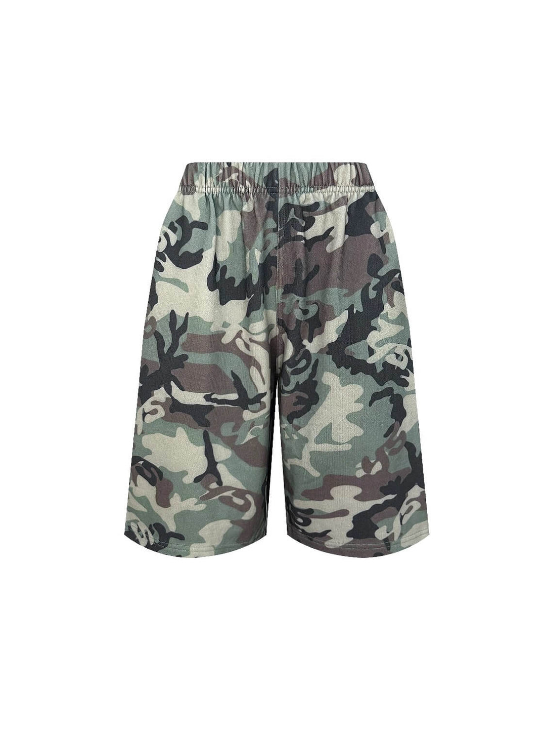 S45 Camouflage Cutoff Sweat Shorts | Face 3 Face