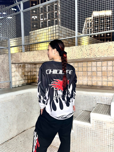 CHILLLIFE Logo Flame Long Sleeved Jersey | Face 3 Face