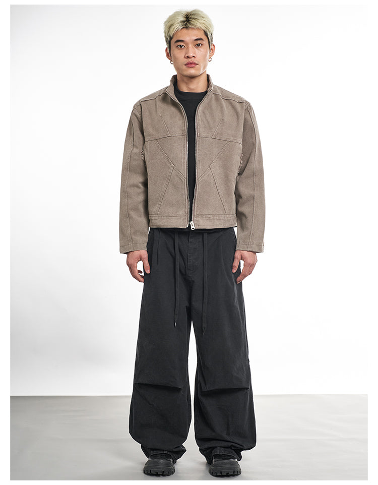 F3F Select Washed Denim Motorcycle Jacket | Face 3 Face