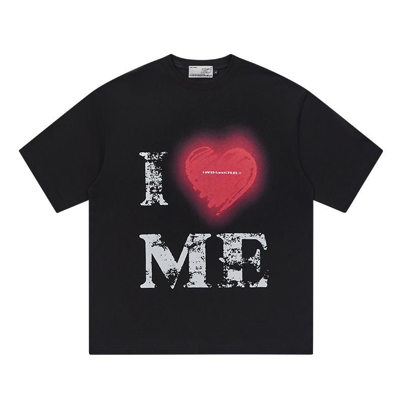 Harsh and Cruel Heart Print Heavyweight Tee