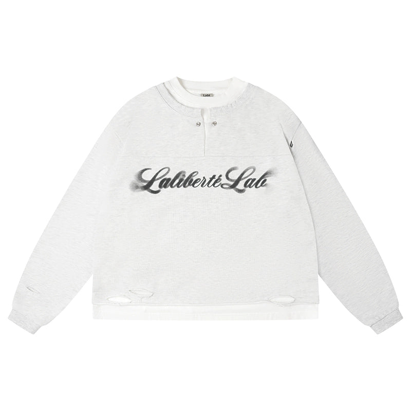 Labt Vintage Print Layered Sweatshirt | Face 3 Face
