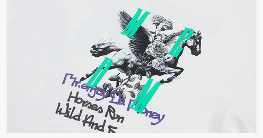 MEDM Pegasus and Rose Logo Long Sleeve Tee | Face 3 Face