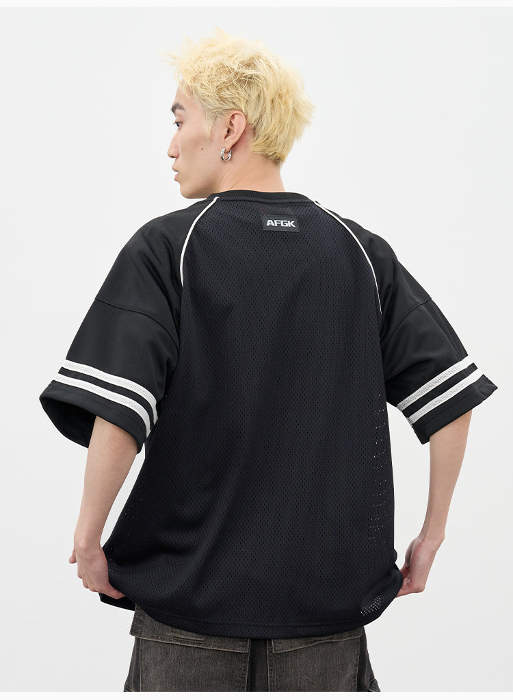 AFGK Badge Mesh Jersey Tee | Face 3 Face