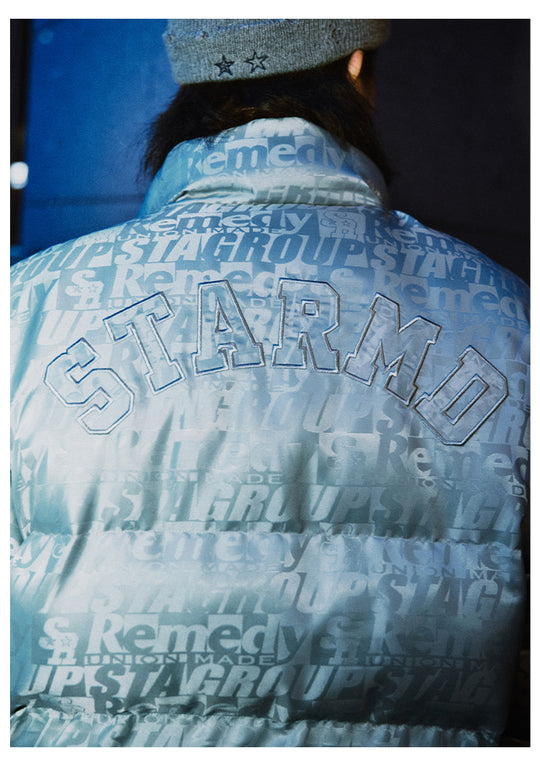 Remedy x STA STARMD SR 3D Logo Full Print Puffer Jacket | Face 3 Face