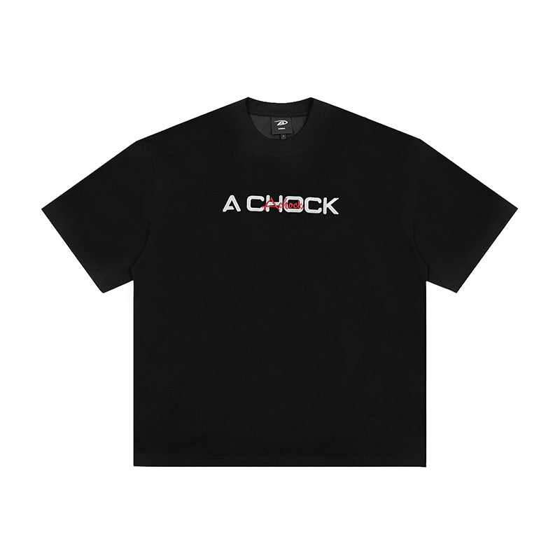 Graphic Tee | Achock Flower Logo Embroidery Tee | Face 3 Face