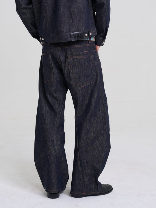 EVILKNIGHT(EK) Classic Tailoring Line Wide-Leg Jeans | Face 3 Face