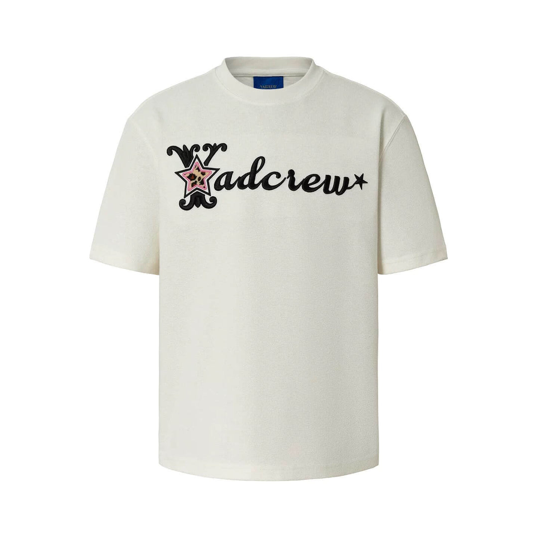 YADcrew Leopard Star 3D Logo Embroidered Tee | Face 3 Face